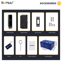 KEMUU aleación de aluminio RFID tarjeta SPA gimnasio electrónico armario cerradura de puerta con modelo público para casilleros de centro de Golf