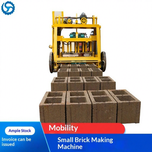 Máquina personalizable pequeña móvil para fabricar ladrillos de hormigón con transmisión hidráulica, bomba de caja de cambios y sin horneado - Product Image 1