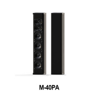 Haut-parleur colonne mince M-40PA 60W en aluminium pour système audio de salle de conférence