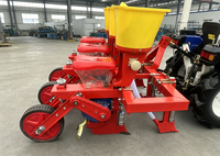 Semoir à maïs et céréales réglable sur 3 rangs, espacement des rangs de 45 à 70 cm, boîte à engrais, largeur de travail de 1,5 m, monté sur tracteur pour utilisation agricole