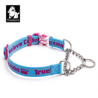 Truelove chaîne en acier inoxydable rétractable collier de chien Durable réglable sécurité lumière réfléchissante mode collier pour animaux de compagnie sans étranglement