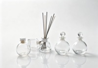 Bouteille diffuseur à roseaux en verre transparent rond, 100ml, 120ml, 150ml, 250ml, vide, pour parfum et fragrance – Offre Spéciale