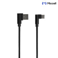 Kabel USB C Grosir Miccell 60W Pengisian Cepat PD Berbahan Aluminium Kepang untuk Ponsel Tablet Laptop Pabrik Kabel USB Tipe C
