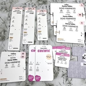 Wholesale Thick Cards for Pet Xs Dog Harness Card Leash Packaging - Product Image 1