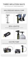 Vanne de sécurité pour bouteille d'oxygène de plongée professionnelle 0,5 L, construction en aluminium, design portable pour haute pression – Ventes directes usine