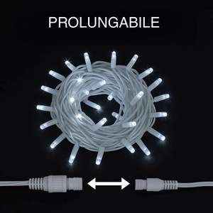 Guirlande lumineuse Gloca 300Led, fil blanc de 30M, flash blanc, lumière blanche Ip65 - Product Image 5