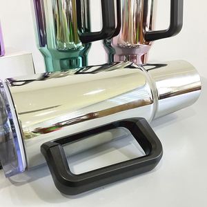 40OZ Stainless Steel New Trending Sublimation Blanks Gradeint <b>Magic</b> Mirror Handle Tumbler for Hot Press Printing - Product Image 2