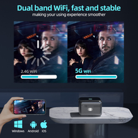 Projecteur de cinéma maison portable F3 Full HD 1080P avec correction numérique de la distorsion trapézoïdale pour divertissement en chambre et en extérieur