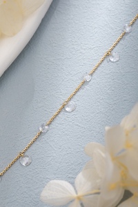 Classic 18K <b>Solid</b> White <b>Gold</b> 0.68ct Round Brilliant Lab Grown Diamond <b>Bangle</b> Bracelet | Round Brilliant Cut Lab Created Diamond - Product Image 3