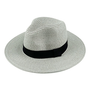 Vente en gros Chapeau de soleil unisexe pour femmes et hommes tendance Chapeaux de paille tendance pour la <span class=keywords><strong>plage</strong></span> Chapeau de groupe de jazz Chapeau de cow-boy Fedora Casquette de gangster - Product Image 6