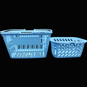 ตะกร้าพลาสติกแบบมีมือจับ2ข้างสำหรับใช้ในร้านขายของชำพลาสติก<span class=keywords><strong>2025</strong></span> - Product Image 5