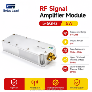 Module amplificateur de signal RF 50W 5GHz pour <span class=keywords><strong>d</strong></span>étecteur FPV, amplificateur de puissance GaN, système <span class=keywords><strong>anti</strong></span>-UAV, blindages RF, protection de sécurité en aluminium - Product Image 1