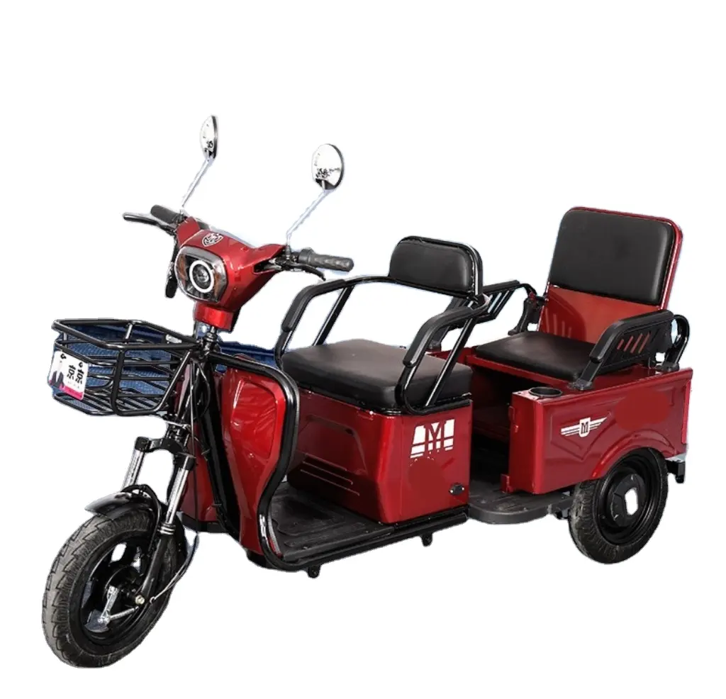 Tricycles électriques à trois roues pour adultes 48V/60V tricycle électrique à 3 roues vélo électrique avec toit tricycle électrique pour adultes