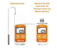 Registrador de Temperatura PDF Personalizable, 32000 Puntos, Registrador de Datos Digital, Interfaz de Comunicación USB, Material ABS, Soporte OEM y ODM