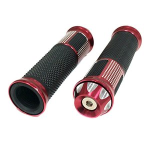 Poignées de guidon universelles en alliage d'aluminium de 7/8 pouces (22 mm) en caoutchouc souple pour motos et scooters - Product Image 3