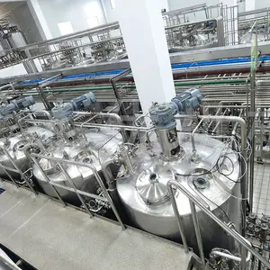 Ligne de production de lait UHT, usine de traitement du lait, projet de grill
