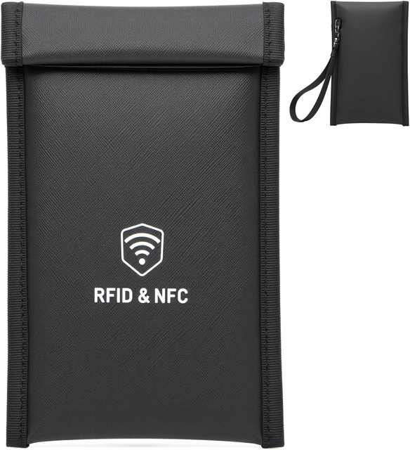 Custom Lockable Phone Pouch Magnetic Locking Hidden Pin RFID Anti Camera Anti-theft with Charging Port Phone Bag