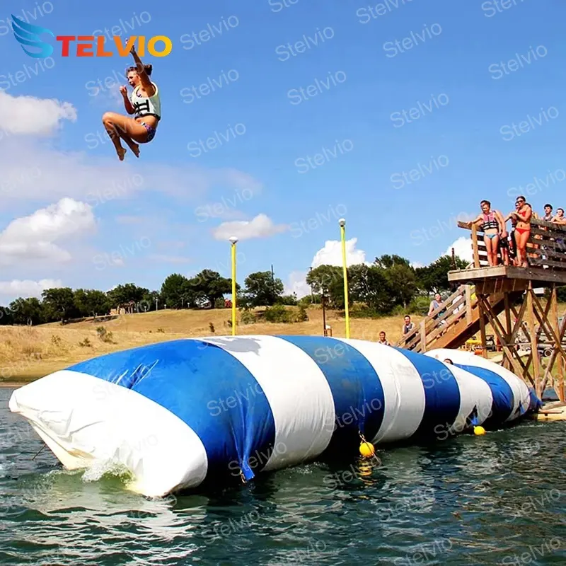 Fabriek Groothandel Inflatables Air Springen Kussen Jump Water Blob Voor Waterpark Spel