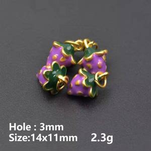 Dijes de Esmalte con Diseño de Dulces |   Colgantes de Acero Inoxidable con Baño de Oro PVD de 18K con Forma de Dulces, Donuts, Helados y Cupcakes para la Creación de Joyería - Product Image 5