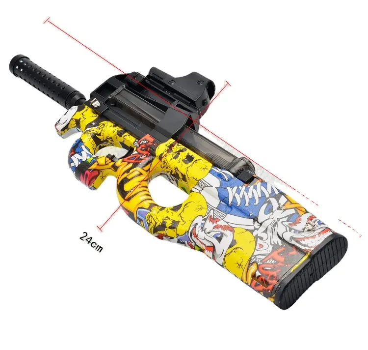 Игрушечный пистолет граффити гель P90, взрывной пистолет, уличный CS водяной гелевый пистолет, кристальная Пуля для детей