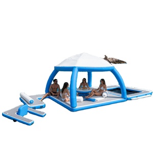 Plataforma Flotante Inflable Personalizada con Toldo, para Lago, Mar o Yate - Product Image 5