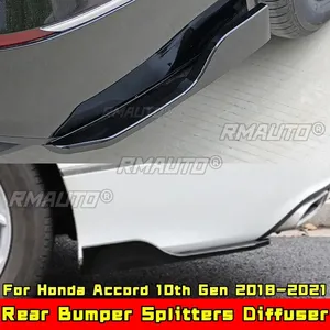 For Honda Accord 10th Gen 2018-2021 Body Kit Bumper Splitter Carbon Fiber Look Rear Bumper Lip Splitters Diffuse Car Accessories - Product Image 1