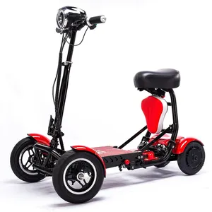 2024 Scooter portátil de viagem pequeno leve dobrável rápido 4 rodas scooter de mobilidade elétrica para adultos