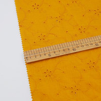Tissu 100% coton en dentelle florale, pour robe de femme, tenue de fête de mariage, ajourée, avec œillets, livraison gratuite, chinois