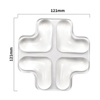 Tapis de souris transparent en gel silicone avec repose-poignet, résistant à l'eau, motif dessin animé sanskrit, 121x121mm, pour le gaming et le bureau à domicile
