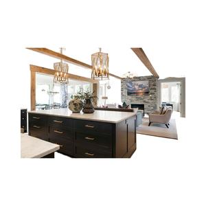 Gabinetes de Cocina Modulares de Madera Maciza Estilo Shaker Lacados, Ecológicos, con Fregadero y Canasta para Botellas de Vino para Apartamento - Product Image 3