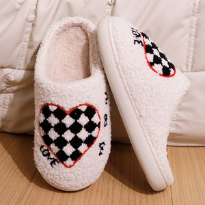 Pantoufles en fourrure à semelle TPR populaires pour femmes, doublure en peluche, pantoufles d'intérieur pour femmes, les plus vendues - Product Image 2