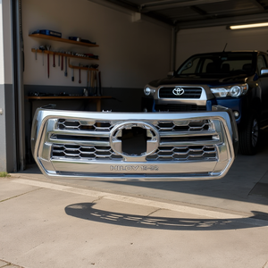 Parrilla Delantera Cromada para Toyota Hilux 16-22 HILOV, Pieza de Repuesto de Actualización Compatible con Modelos FAW JP, Nueva - Product Image 2