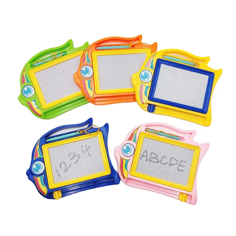 Hot Selling Mini Kleine Plastic Herbruikbare Educatieve Kunst Magie Magnetische Tekentafel Speelgoed Voor Kinderen Kinderen Vroeg Leren