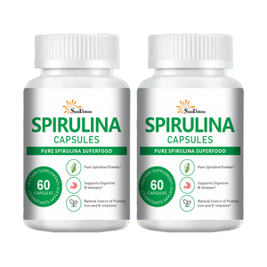 Emballage personnalisé Capsules de <span class=keywords><strong>spiruline</strong></span> pure naturelle Superaliment pour le soutien de la digestion et le renforcement immunitaire - Product Image 2