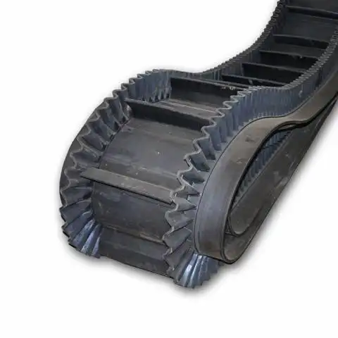 Raised Edge Screw Reinforced Rubber Conveyor Belt for conveying grain rice industry