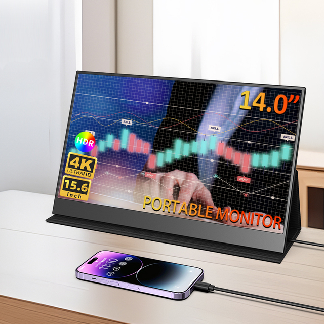 14 Inch 1080P IPS Touch Screen Laptop Dual Monitor Foldable Trading Extender Portable Monitor