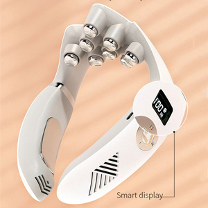 เครื่องนวดคอและไหล่แบบพกพาขนาดเล็กอัจฉริยะ ชาร์จไฟได้ พร้อมฟังก์ชั่นความร้อน/ความเย็น ช่วยบรรเทาอาการปวด - Product Image 4