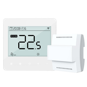 Thermostat mural électrique pour ventilo-convecteur CVC 2/4 tuyaux, thermostat sans fil avec programmation hebdomadaire - Product Image 4