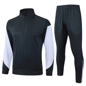 Uniforme de Entrenamiento Retro de Manga Larga con Cremallera Completa para Otoño e Invierno, Uniforme de Competición de Clubes Europeos 25/26, Ropa de Fútbol - Product Image 1