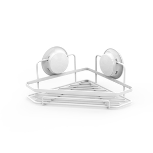 Panier de douche d'angle sans perçage, antirouille, à suspendre avec ventouse - Product Image 1
