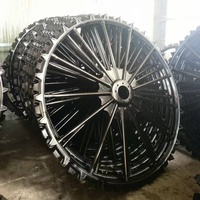 Roue en caoutchouc massif à prix d'usine chinois pour transplanteur de riz, pièce de machinerie agricole