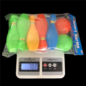 Yumai — ensemble de jeux de sport pour enfants, 10 mini broches colorées, en plastique, pour bébés, avec 2 balles, vente en gros - Product Image 5