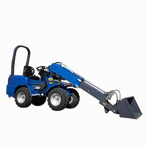 Chariot télescopique articulé compact avec support en ligne, chargeur frontal, chargeur sur roues, capacité de 600 kg avec accessoires - Prix - Product Image 4