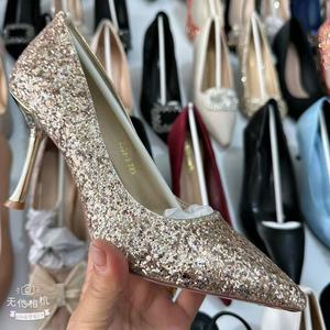HL-099 Exceso de Producción de Fábrica, <span class=keywords><strong>Zapatos</strong></span> de Vestir de Tacón Alto de Lujo para <span class=keywords><strong>Mujer</strong></span>, de Alta Calidad, <span class=keywords><strong>Baratos</strong></span>, en Colores, Tallas y Estilos Variados - Product Image 4