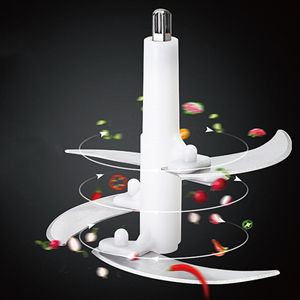 새로운 주방 식품 블렌더 쵸퍼, 2L 용량 스테인레스 스틸 그릇 가정용 고기 민서 <span class=keywords><strong>2</strong></span> 단 4 이중 레벨 블레이드 프로세서, 블랙 - Product Image 6