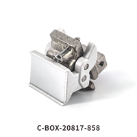 Poignée d'extraction ZSTC C-BOX, forme trapézoïdale, type 2, RAL7035, sans goupille d'alignement 20817-858