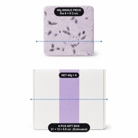 Tablette de douche artisanale à la lavande, apaisante et relaxante, coffret cadeau spa pour la douche, OEM ODM 45g