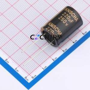ตัวเก็บประจุแบบอิเล็กโทรไลต์อะลูมิเนียมแบบ Through-Hole รุ่น DGA250M227N255S1AA ขนาด D18xL25 มม. 220uF 20% 250V 7.5 มม. - Product Image 1