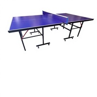 Table de tennis de table professionnelle ST pour intérieur, taille standard internationale, table de ping-pong pliable et mobile pour la maison et la salle de jeux