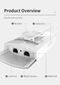 COMFAST CF-EW72 V2 1200mbps Dual Band WiFi Outdoor Extender Antennas <b>Wireless</b> <b>Access</b> <b>Point</b> Router POE Function 1 Year Warranty - Product Image 4
